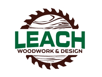 Leach Woodwork & Design logo design by ElonStark