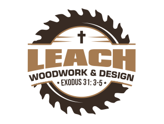 Leach Woodwork & Design logo design by ingepro