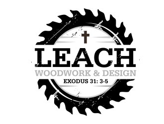 Leach Woodwork & Design logo design by ingepro