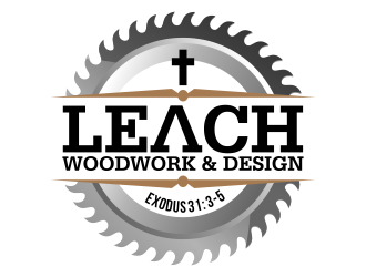 Leach Woodwork & Design logo design by ingepro