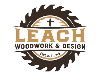 Leach Woodwork & Design logo design by akilis13