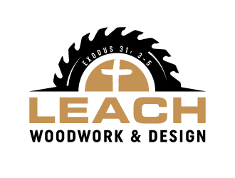 Leach Woodwork & Design logo design by akilis13