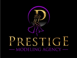 Prestige Modeling Agency logo design by MAXR