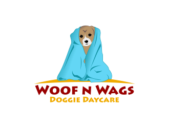 Woof n Wags Doggie Daycare logo design by Kruger
