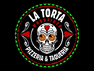 La Torta Woodfired Pizzeria and Taqueria logo design by sgt.trigger