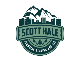 Scott Hale Plumbing Heating and Air  logo design by andriandesain