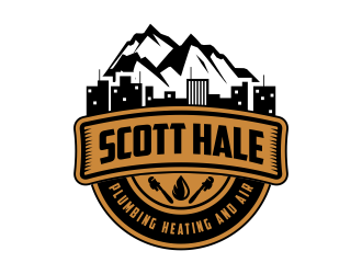 Scott Hale Plumbing Heating and Air  logo design by andriandesain