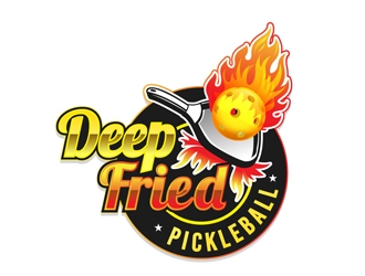 Deep Fried Pickleball logo design by DreamLogoDesign