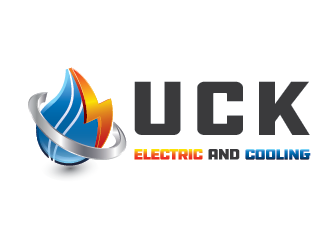 UCK ELETRIC&COOLIING INC. logo design by SiliaD