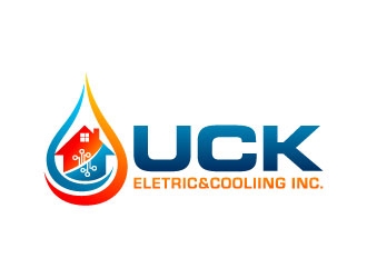 UCK ELETRIC&COOLIING INC. logo design by J0s3Ph