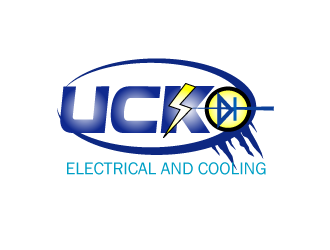 UCK ELETRIC&COOLIING INC. logo design by Day2DayDesigns