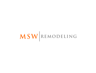 MSW Remodeling  logo design by bricton