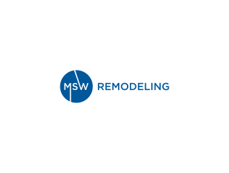 MSW Remodeling  logo design by L E V A R