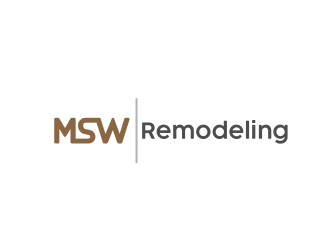 MSW Remodeling  logo design by serprimero