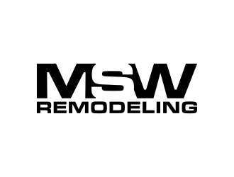 MSW Remodeling  logo design by BlessedArt