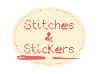 Stitches & Stickers logo design by Boomstudioz