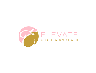 Elevate Kitchen and Bath  logo design by checx