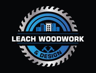 Leach Woodwork & Design logo design by Boomstudioz
