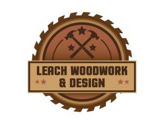 Leach Woodwork & Design logo design by Boomstudioz