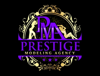 Prestige Modeling Agency logo design by DreamLogoDesign