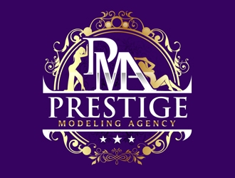 Prestige Modeling Agency logo design by DreamLogoDesign