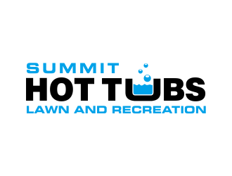 Summit Hot Tubs Lawn and Recreation logo design by Girly