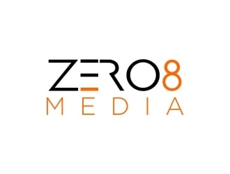 Zero 8 Media logo design by dibyo