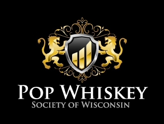 Pop Whiskey Society of Wisconsin logo design by ElonStark