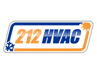 212 HVAC logo design by ElonStark