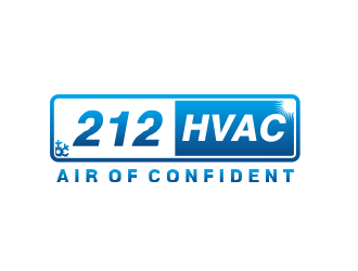 212 HVAC logo design by Girly