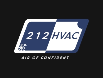 212 HVAC logo design by UWATERE