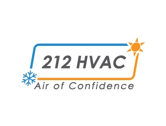 212 HVAC logo design by Fear