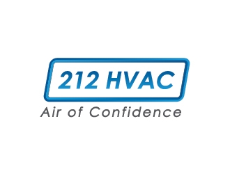 212 HVAC logo design by Fear