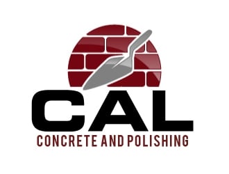 CAL Concrete and Polishing logo design by ElonStark