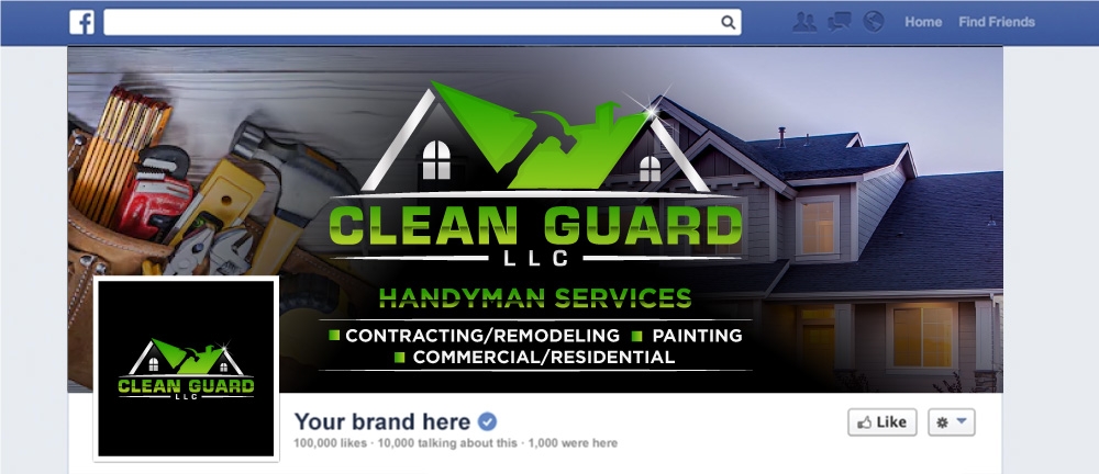 Clean Guard LLC logo design by Boomstudioz