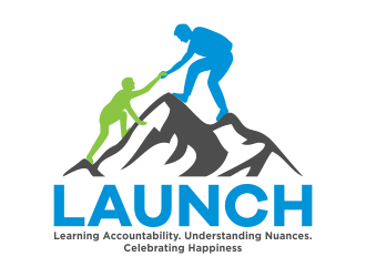LAUNCH logo design by mikael