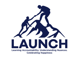 LAUNCH logo design by mikael