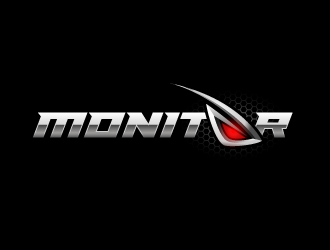 Monitor logo design by pencilhand