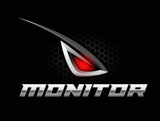 Monitor logo design by pencilhand