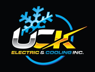 UCK ELETRIC&COOLIING INC. logo design by Eliben