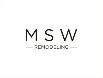 MSW Remodeling  logo design by bunda_shaquilla