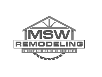 MSW Remodeling  logo design by samueljho