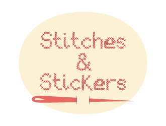 Stitches & Stickers logo design by Boomstudioz