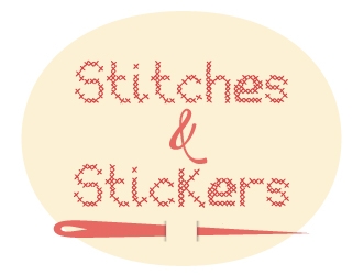Stitches & Stickers logo design by Boomstudioz