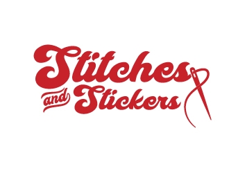 Stitches & Stickers logo design by emberdezign