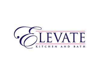 Elevate Kitchen and Bath  logo design by denfransko