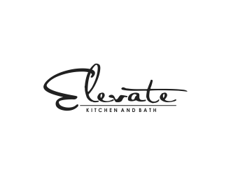 Elevate Kitchen and Bath  logo design by giphone
