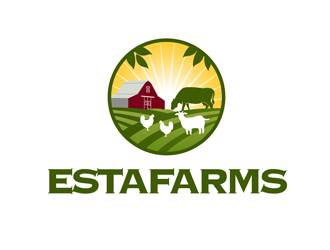 EstaFarms logo design by kunejo