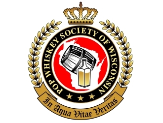 Pop Whiskey Society of Wisconsin logo design by aura