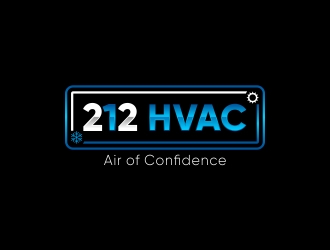 212 HVAC logo design by CreativeKiller